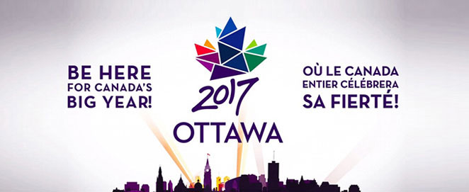 Be here for Canada's big year! Ottawa 2017